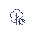 tree beetle icon, line vector Royalty Free Stock Photo