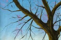 Tree on blue sky paintings monet painting claude