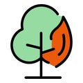Tree bonfire icon vector flat Royalty Free Stock Photo