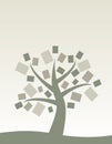 Tree leaves made of books. Educational concept. Vector Illustration. Royalty Free Stock Photo
