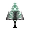 Tree Book icon Royalty Free Stock Photo