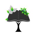 Tree Book icon Royalty Free Stock Photo
