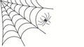 Tree Branch Spiderweb Outline, Forest Insect Vector, vector design Generative AI Royalty Free Stock Photo