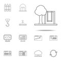 tree and children's swings icon. web icons universal set for web and mobile