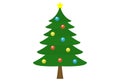 Tree Christmas art cheerful xmas illustration merry Christmas religious clip artwork Royalty Free Stock Photo