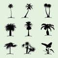 Tree Collection Flat Icon vector design illustration