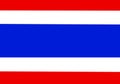 Tree colors national Thailand flag red mean nation with white mean religon and blue mean majesty king background and texture Royalty Free Stock Photo