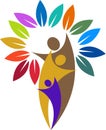 Tree couple logo