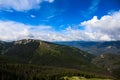 Tree Covered Mountains in Rocky Mountain National Park Royalty Free Stock Photo