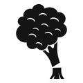 Tree deforestation icon, simple style