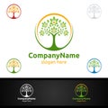 Tree Digital Agency Financial Services Insurance Business Investment Logo Design