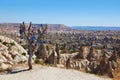 Tree and evil eye amulet in Cappadocia Turkey Royalty Free Stock Photo