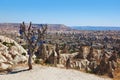 Tree and evil eye amulet in Cappadocia Turkey Royalty Free Stock Photo