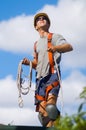 Tree Feller at work Royalty Free Stock Photo