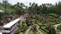 Tree and flower show garden