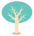Tree, Forest Color Isolated Vector Icon Royalty Free Stock Photo