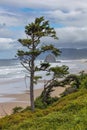 Haystack rock at Cannon Beach Royalty Free Stock Photo