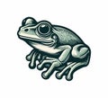 Tree Frog hand drawn vector graphic Royalty Free Stock Photo