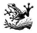 Tree Frog hand drawn vector graphic Royalty Free Stock Photo