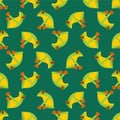 Tree frog pattern seamless. Tropical amphibian vector background