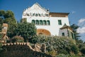 A tree in front of a building Royalty Free Stock Photo