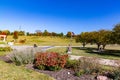 A cemetery; Early fall colors in a cemetery