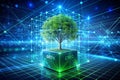 Tree growing on Circuit Digital Cube