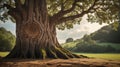 large tree forest Royalty Free Stock Photo