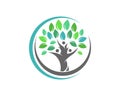 Tree Healthy Life Logo template icon