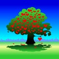 Tree with herats Royalty Free Stock Photo
