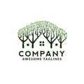 Tree House illustration logo for Environmental care related business