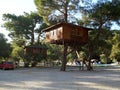 Tree houses in Saklikent Royalty Free Stock Photo
