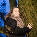 Tree hugger Royalty Free Stock Photo