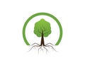 Tree icon concept of a stylized vector illustration Royalty Free Stock Photo