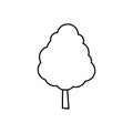 Tree icon vector. Nature illustration sign. Green symbol or logo.