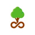 Tree Infinity Head Logo Icon Design Royalty Free Stock Photo