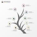 Tree infographic. Modern design template. Vector