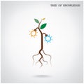 Tree of Knowledge concept. Education and business sign.