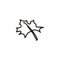 Tree leaf vector icon. leaf vector illustration. Canada vector symbol maple leaf clip art Royalty Free Stock Photo