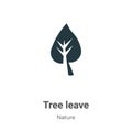 Tree leave vector icon on white background. Flat vector tree leave icon symbol sign from modern nature collection for mobile Royalty Free Stock Photo