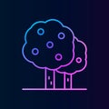 Tree, lemon nolan icon. Simple thin line, outline vector of treeicons for ui and ux, website or mobile application