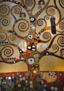 The tree of Life, The Arborvitae - middle section (detail) - Gustav Klimt