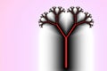 Tree of life beautiful fractal celtic druid symbol. Banner, button, symbol, icon for web design