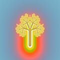 Tree of life beautiful fractal celtic druid symbol