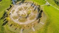 Tree of life circle in Vienna Dobling in spring from above Royalty Free Stock Photo