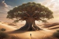 Tree of life in dessert