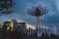 Tree of Life in the evening at Expo 2015 in Milan, Italy Royalty Free Stock Photo