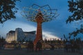 Tree of Life in the evening at Expo 2015 in Milan, Italy Royalty Free Stock Photo