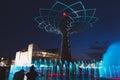 Tree of Life in the evening at Expo 2015 in Milan, Italy Royalty Free Stock Photo