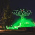 Tree of Life in the evening at Expo 2015 in Milan, Italy Royalty Free Stock Photo